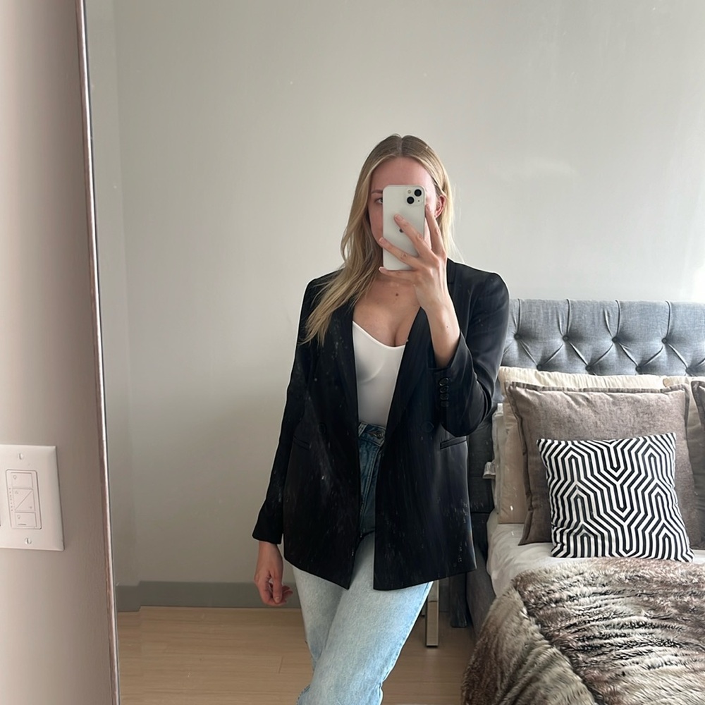 Nordstrom Halogen Black Oversized Blazer